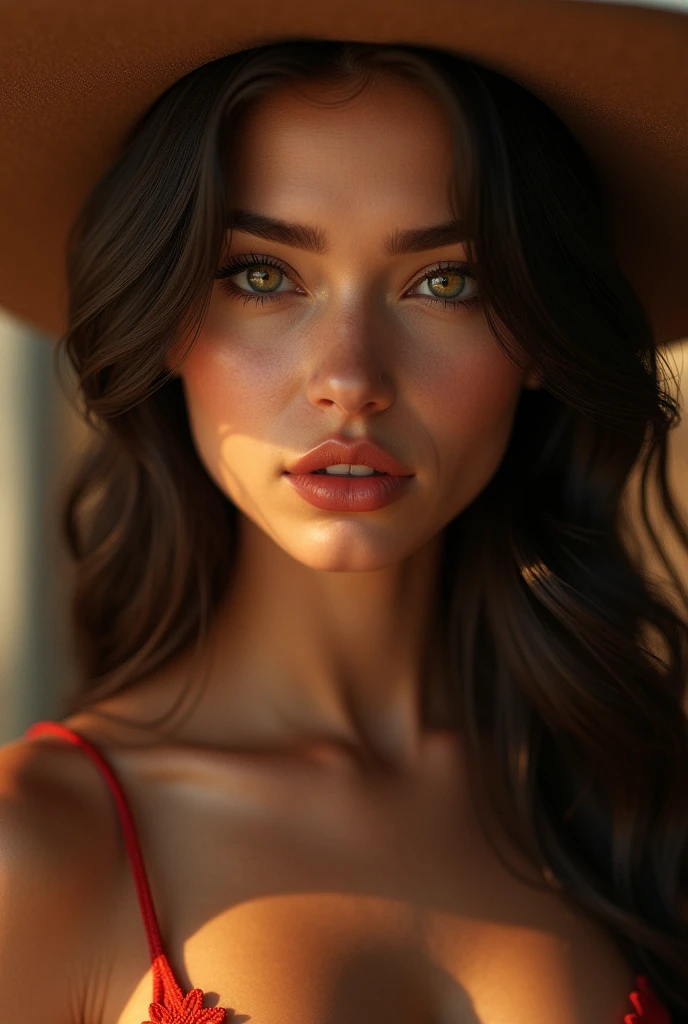 1girl, cowgirl vaquera,nude, all body, detailed face, detailed eyes, detailed lips, extremely detailed portrait, high quality, masterpiece, photorealistic, 8k, ultra-detailed, realistic, intricate details, studio lighting, natural light, warm colors, golden hour lighting, cinematic, dramatic lighting, atmospheric, moody, vibrant, glowing skin, smooth skin texture, flowing hair, soft focus, depth of field, beautiful, elegant, graceful, sensual, alluring