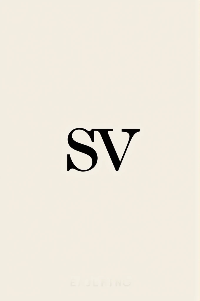 Create a logo with sv in monogram
