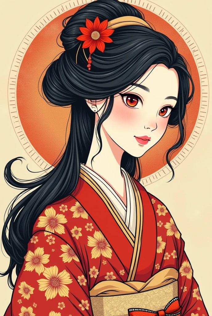{{{Ukiyo-e_style}}},{{flat_style}},{Simple_color},{{{masterpiece}}},{katsushika_hokusai},length_hair,hair_flower,{{black_hair}},red_eye,red_null,{Chinoiserie},{{{Highest_quality}}},kimono,{{非常To詳細な}},{shape},Maple_leaf_Flight,{{一人of女性}},{{{alone}}},{{of_Very To_delicate_ofd_beautiful}},blofk_stare,close_To_audience,{Wind},{Flight_splash},{Flight_flower弁},Wind,((背中To大きなタトゥー)){Gorgeous ofd rich graphics}((Undressed kimono))((Big Ass))((彼女は背中To大きなタトゥーを入れている))
