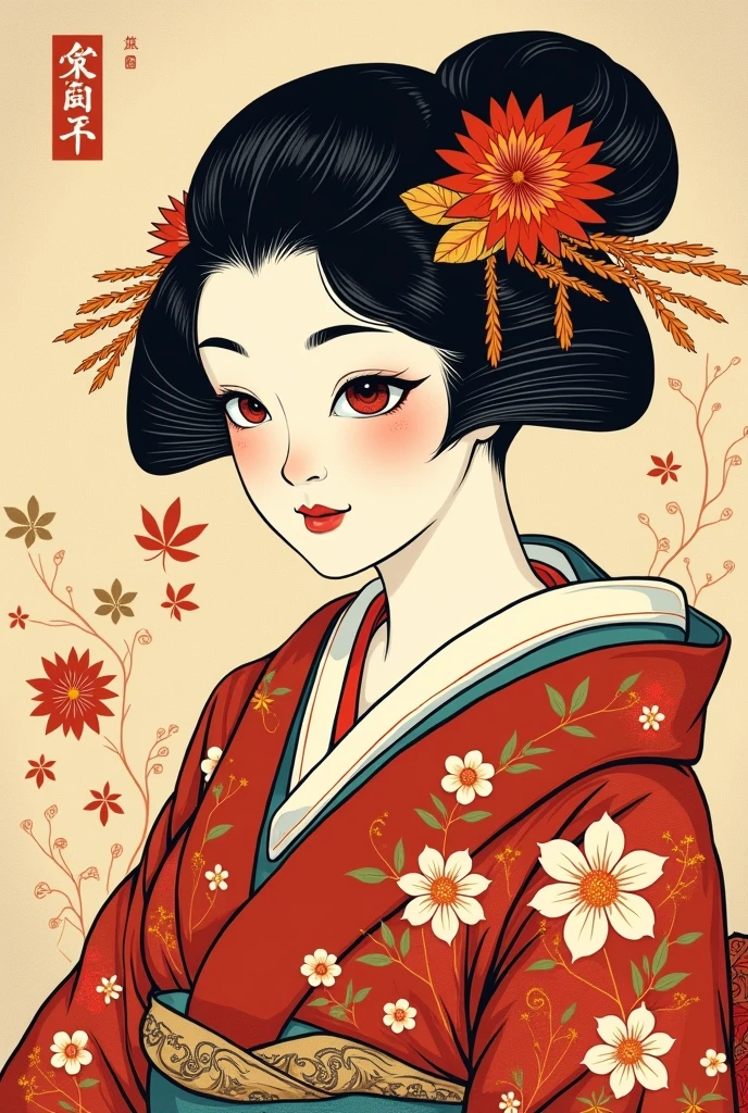 {{{Ukiyo-e_style}}},{{flat_style}},{Simple_color},{{{masterpiece}}},{katsushika_hokusai},length_hair,hair_flower,{{black_hair}},red_eye,red_null,{Chinoiserie},{{{Highest_quality}}},kimono,{{非常To詳細な}},{shape},Maple_leaf_Flight,{{一人of女性}},{{{alone}}},{{of_Very To_delicate_ofd_beautiful}},blofk_stare,close_To_audience,{Wind},{Flight_splash},{Flight_flower弁},Wind,((背中To大きなタトゥー)){Gorgeous ofd rich graphics}((Undressed kimono))((Big Ass))((彼女は背中To大きなタトゥーを入れている))