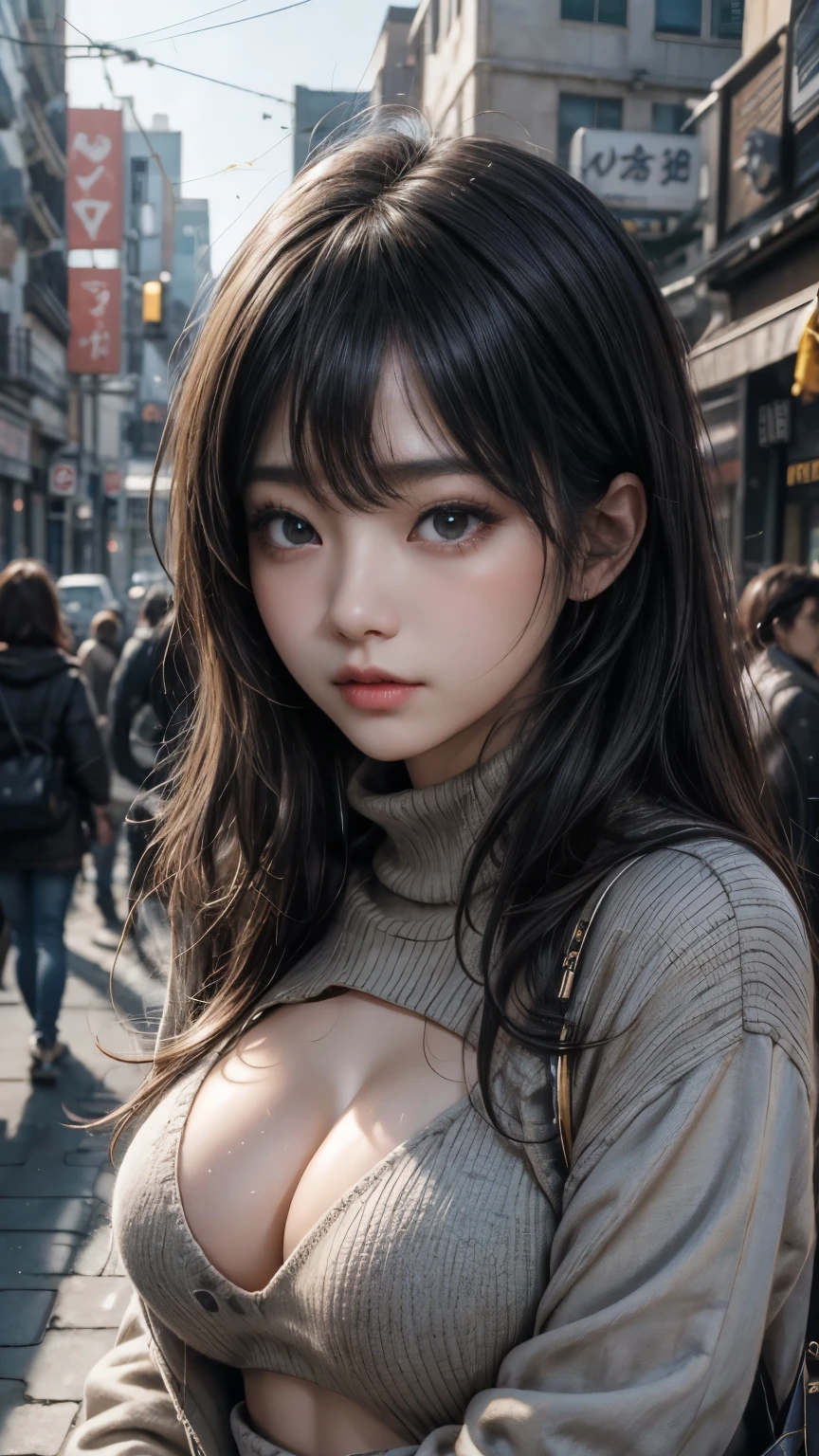 (最高qualityのディテール)、Realistic、8K Ultra HD、High resolution、(One Girl:1.2),(Fatal Beauty,Attractive beauty) ,(A supple and powerful physique),(Captivating silhouette、Big Breasts),The 超detailedな、高qualityのテクスチャ、複雑なdetailed、detailed、非常にdetailedなCG、高qualityの影、detailed 美しく繊細な顔、detailed 美しく繊細な目、Written boundary depth、Ray Tracing、20th Generation、Cute K-Pop Girls、(The Face of Ulzan in Korea)、Thin face、(Urzan-6500-v1.1:0.6)、PurerosFace_v1、Glowing Eyes、Perfect body、 Viewer Display、(最高qualityのディテール:1.2)、Realistic、8K Ultra HD、High resolution、Woman close up， realistic girl rendering, 8k artistic german bokeh, Enchanting girl, Real Girls, Gurwitz, Gurwitz-style artwork, Girl Roleplay, Realistic 3D style, cgstation Popular Topics,, 8K Portrait Rendering,（truth，truth：1.4），(Sparkling eyes girl:1.2)、cheek、Glossy Lips、Big Breasts、High resolution, Best image quality, 最高quality, Realistic, 超detailedな, Realistic, 4K 8K Ultra HD Full Color RAW Photos, Fujifilm(Medium format), Hasselblad, Carl Zeiss, Incredible dynamic range photography(utility_art：Smooth-768:1.1),High resolution, High pixel count, 明確なdetailed, Clear images, Natural color reproduction, Noise Reduction, High fidelity, quality, Software Improvements, Upscaling, Optimized Algorithms, Professional-level retouching,

1. Oversized coat:

The coat is、Choose an oversized design that covers from shoulders to knees.。Color is classic navy or black、or warm khaki or beige, wait.、Choose colors that match the season。
2. Knitted sweater or turtleneck:

To protect yourself from the cold、Knitted sweater or turtleneckを選択してください。Match the texture and color of the knit to the coat.。
3. Wide leg pants:

For pants, Choose a wide-leg design、Combines ease of movement and style。Denim in dark tones or black trousers will look good.。
4. Knee-high boots:

What is included in an oversized coat、足首からふくらはぎまでカバーするKnee-high bootsとの組み合わせ。Boots are black or dark brown and chic.、Gives a stylish impression。
5. accessories:

シンプルなゴールドまたはシルバーのaccessoriesを選択してください、Add elegance to your outfit。for example、Long necklaces and large earrings are recommended.。
6. Handbags:

Handbags、Choose a color that matches the tone of your outfit.。Shoulder bags and tote bags are convenient and stylish。
7. Compensateと髪型:

Compensate, Choose natural colors that flatter your skin。Wavy Hair、By creating loose curls、Appeal to softness。