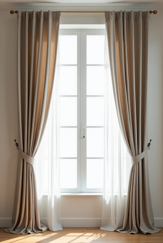 Modern curtains for a house window