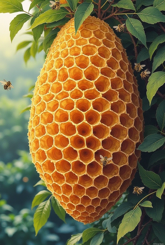 Honeycomb drawing 