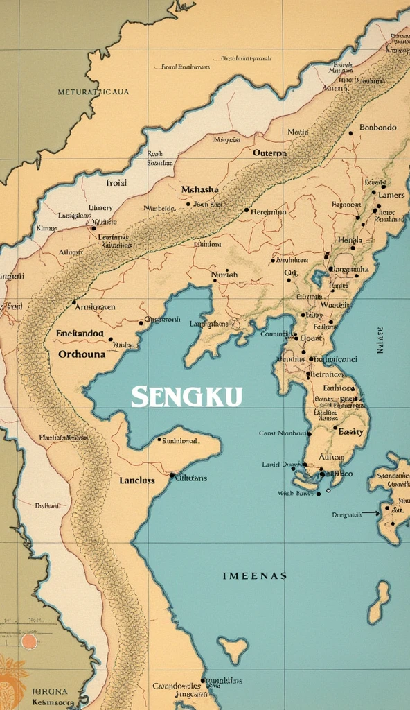 Map of the Sengoku Period
