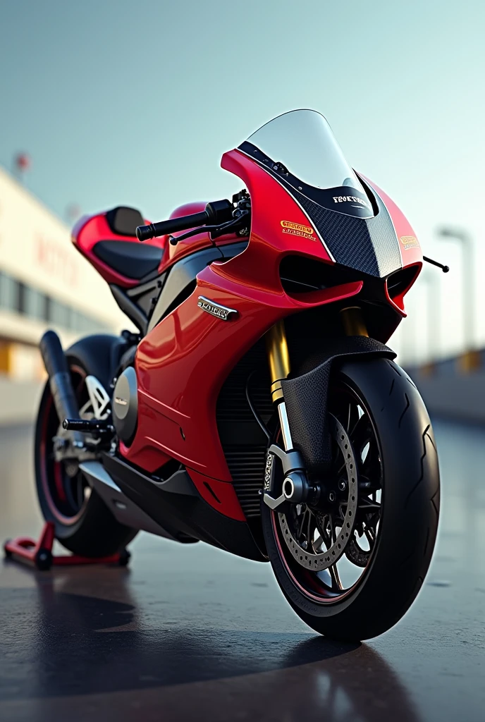 Design a sports motorcycle inspired by MotoGP royal enfield