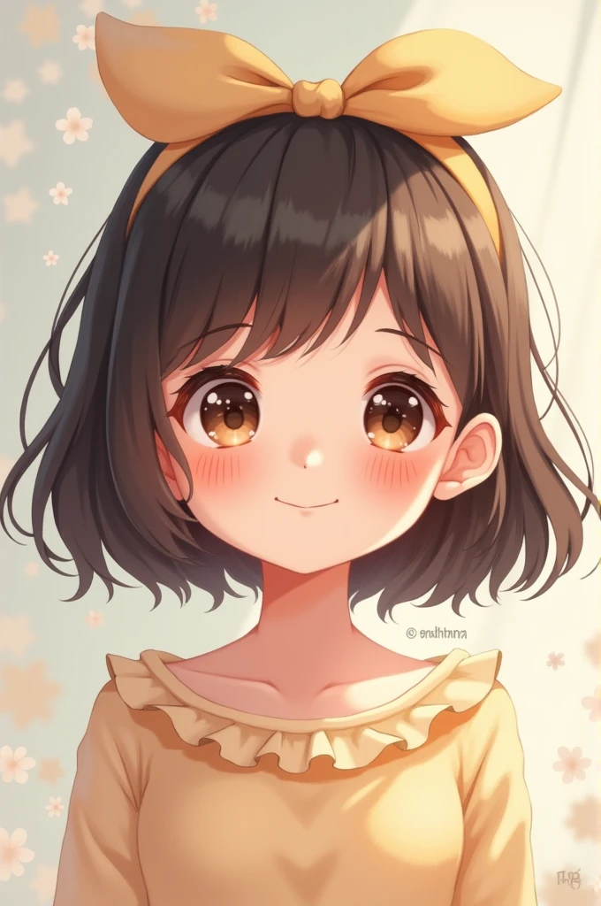 A cute girl with 