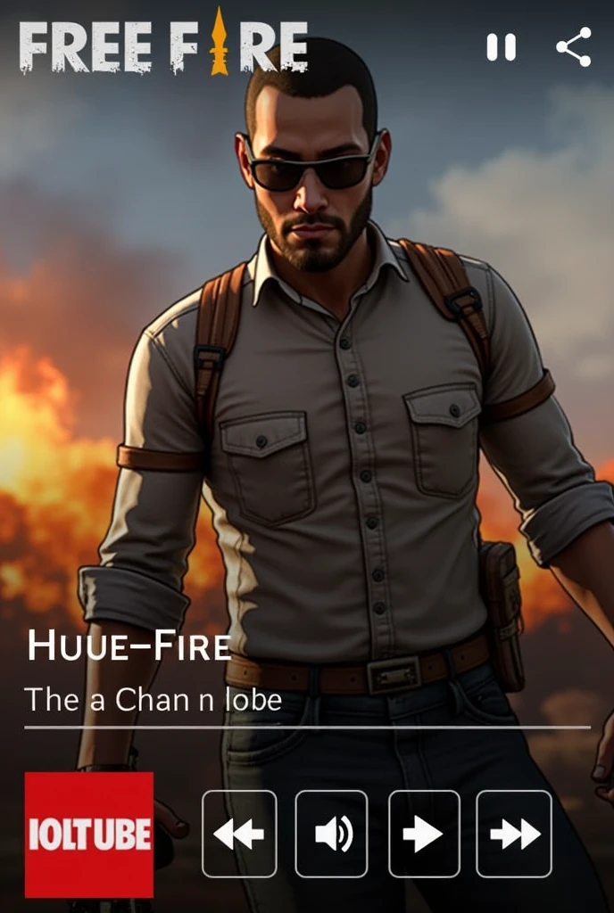 Thumbnail for you tube channel free fire gaming live