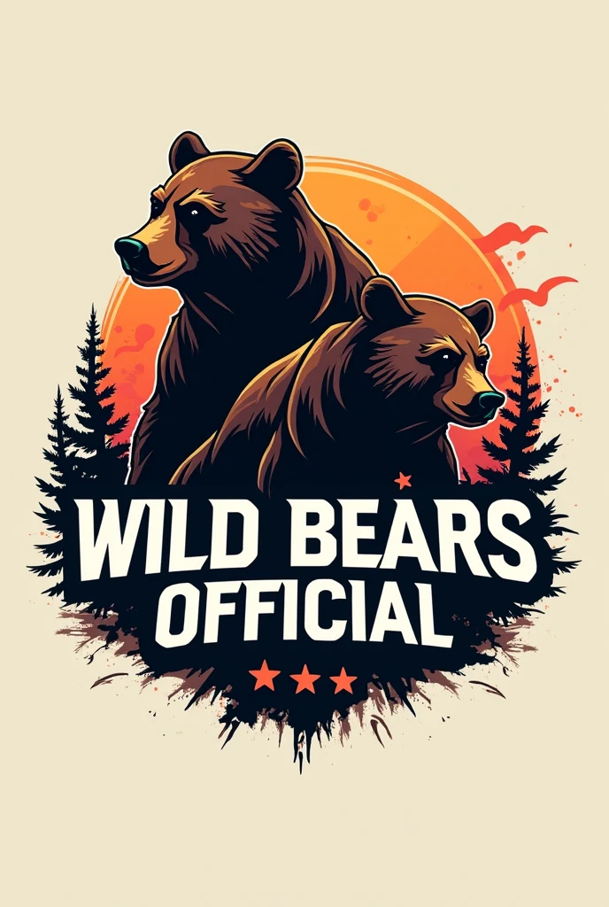 A logo for a dance group that says wild bears official