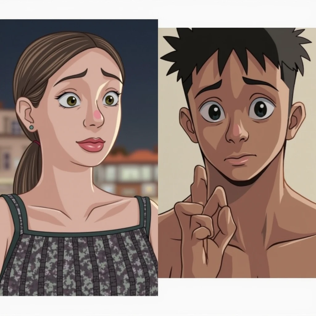 Could you create an illustration where we are both together?