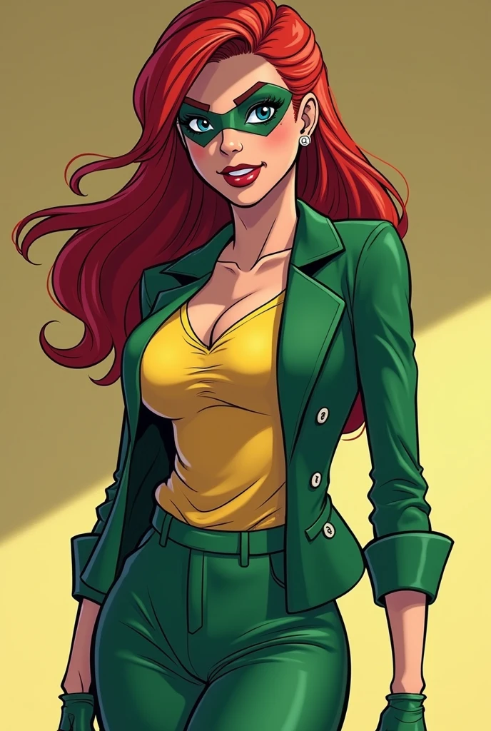 Rogue from The x men animated series, wearing sexy schoolgirl outfit