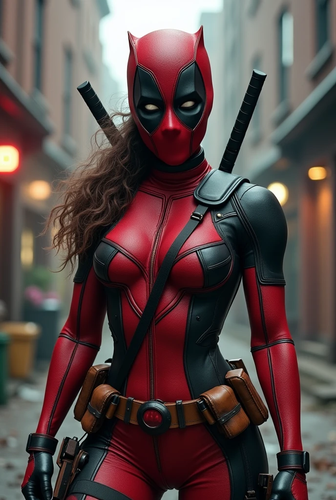 Make a naked female Deadpool