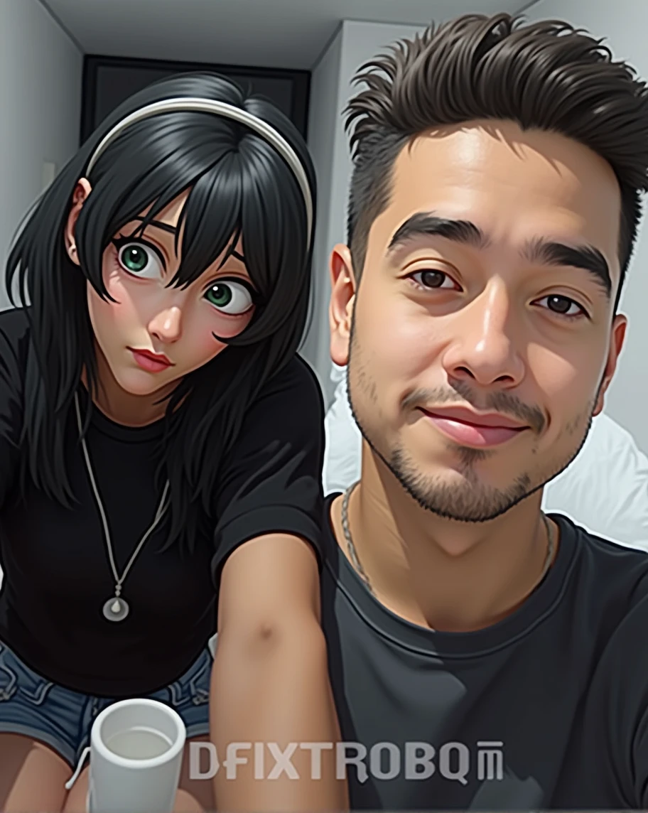 Could you create an illustration where we are both together?