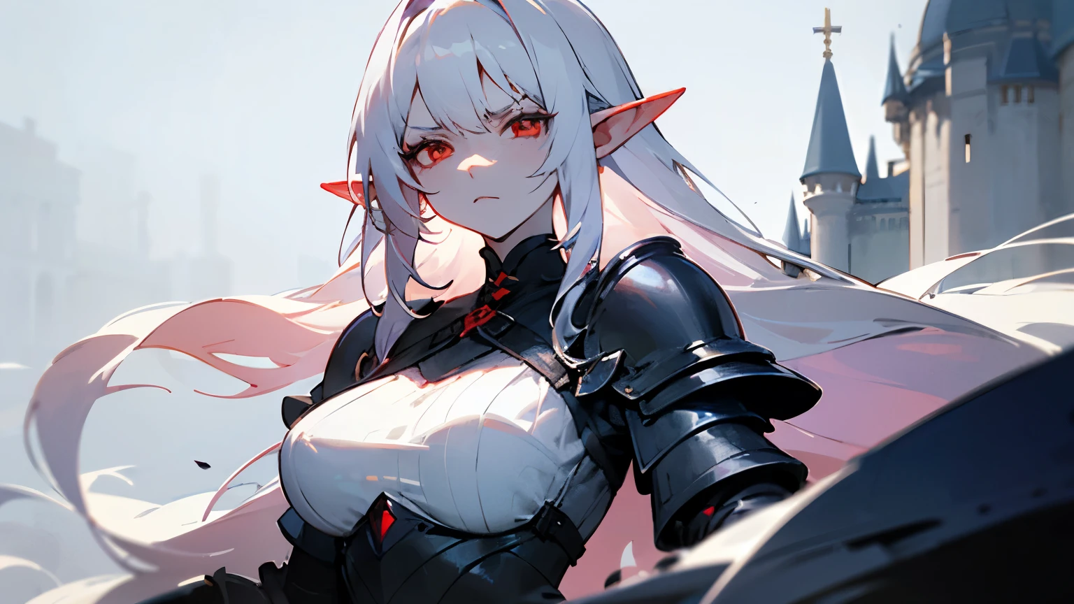 (photorealistic:1.4), (masterpiece, sidelighting, finely detailed beautiful eyes: 1.2), masterpiece*portrait, realistic, 1 girl, 3d face, red eyes, white hair, long braided hair, (dark skin), (dark skinned elf), (dark elf), sexy bikini armor, plate armor bikni, in the forest, ((still wearing armor but half naked, armored but half nude, nipples showing)) (ahegao expression, tounge out, saliva dripping out of her mouth, drooling), close up view, viewer pov from infront of her, looking at viewer