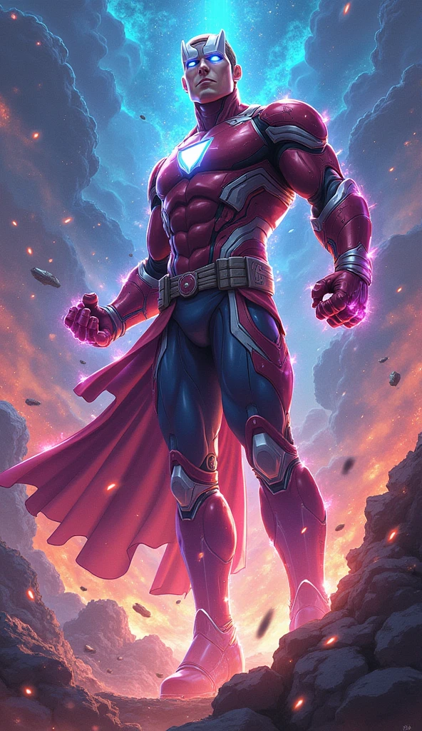 Mix anime and marvel comics ART styles