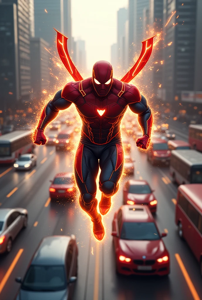 My name is player z, I'm super fast, I have flying powers, I fought many super villains on a busy highway