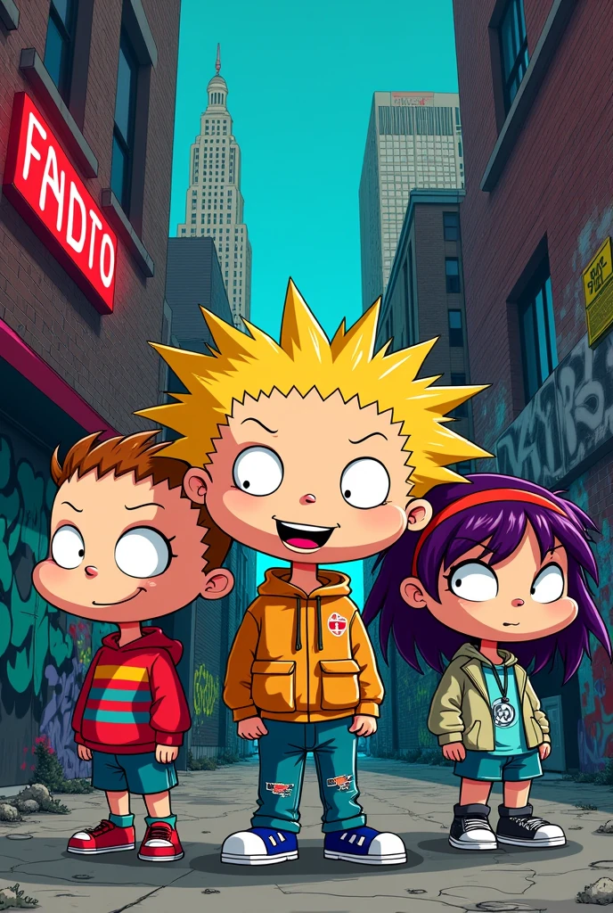 The urban style rugrats word 12 cm wide and 5 cm high