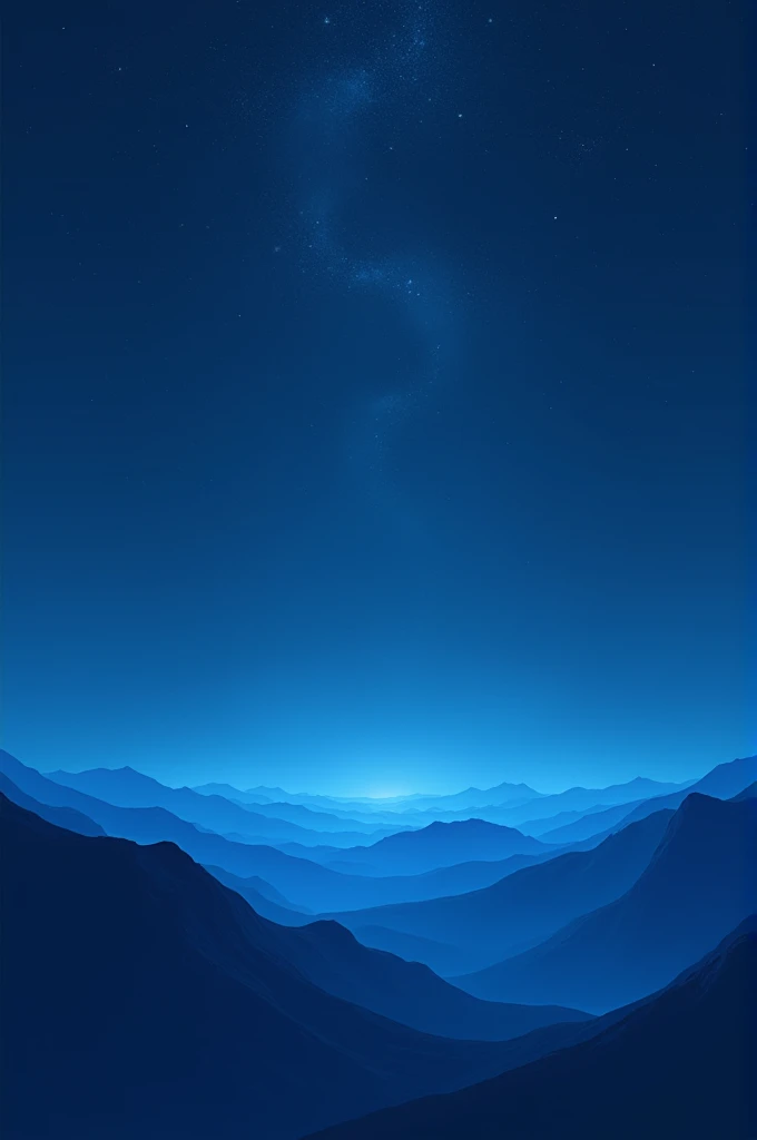 a blue space, no planets