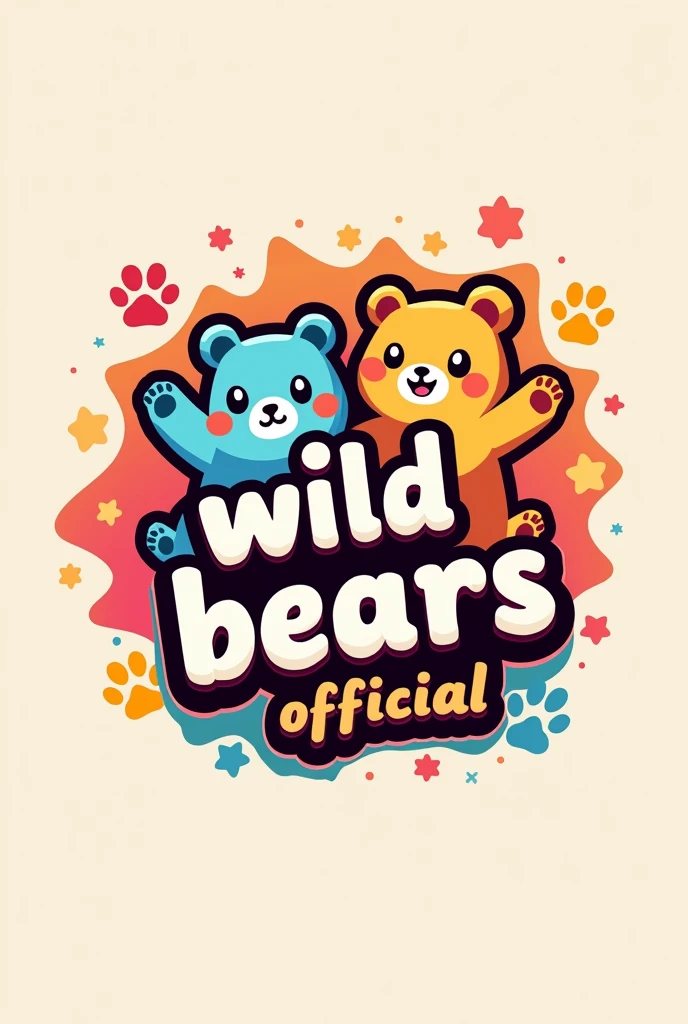 A logo for a dance group that says wild bears official with kawaii but wild bears
