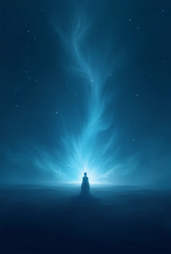 a blue space, no planets. Basically a discord pfp