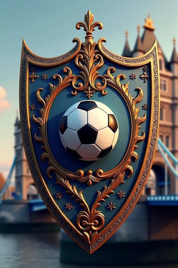 Soccer shield for "London Bridge"