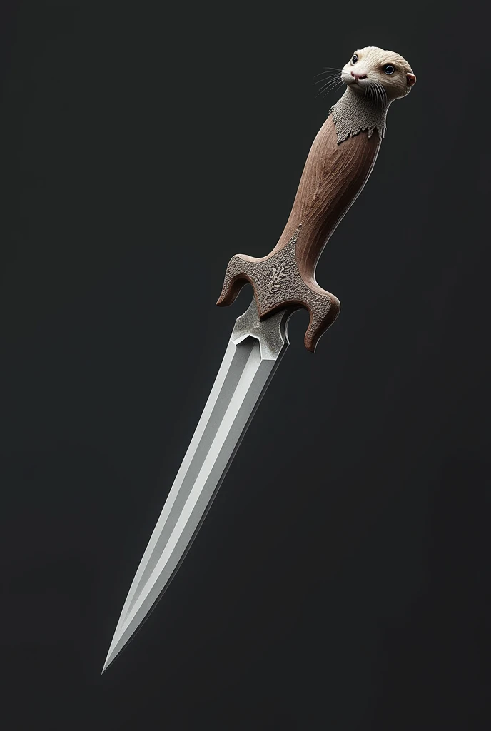A dagger comes out with an otter grip.
