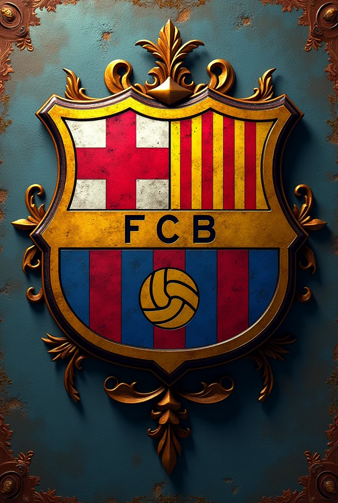 Soccer shield for "Barcelona is Spain"
