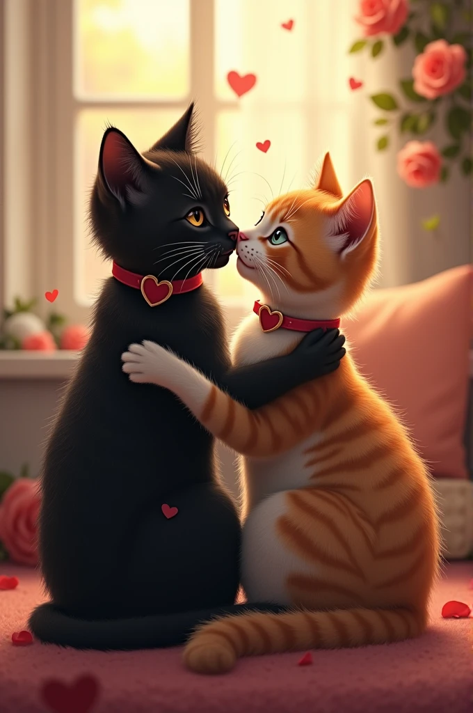 Cat love story photo