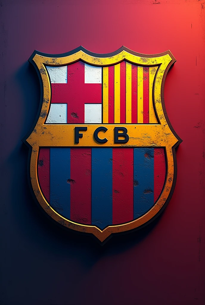 Soccer shield for "Barcelona is Spain"