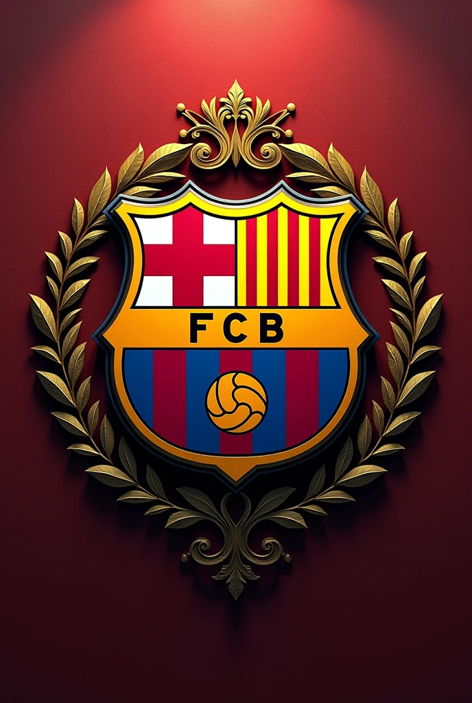 Soccer shield for "Barcelona is Spain"