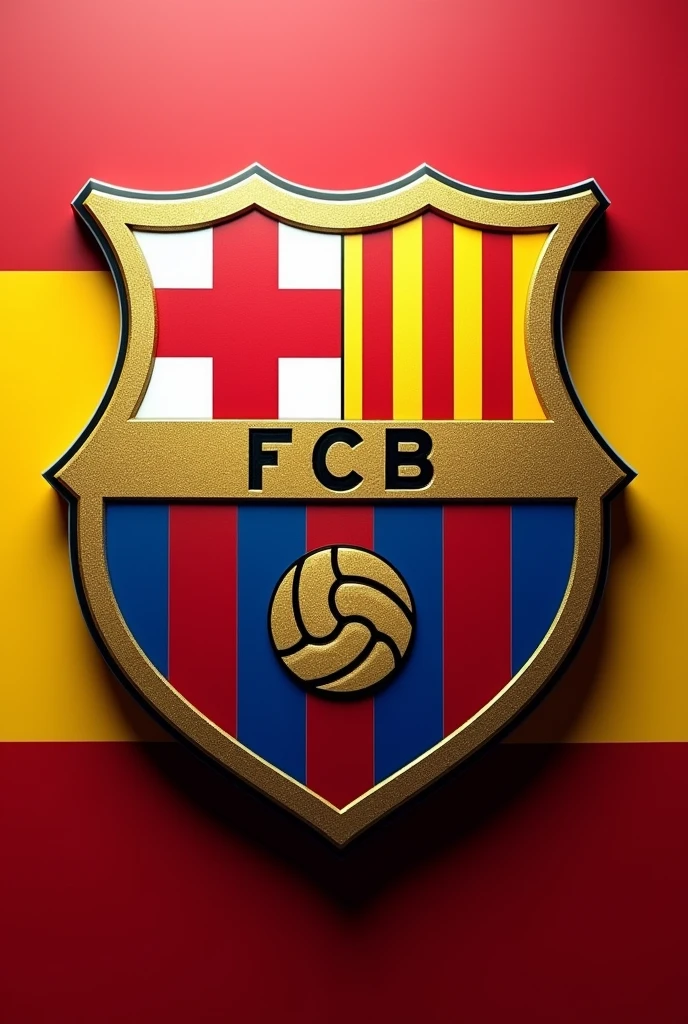 Soccer shield for "Barcelona is Spain"