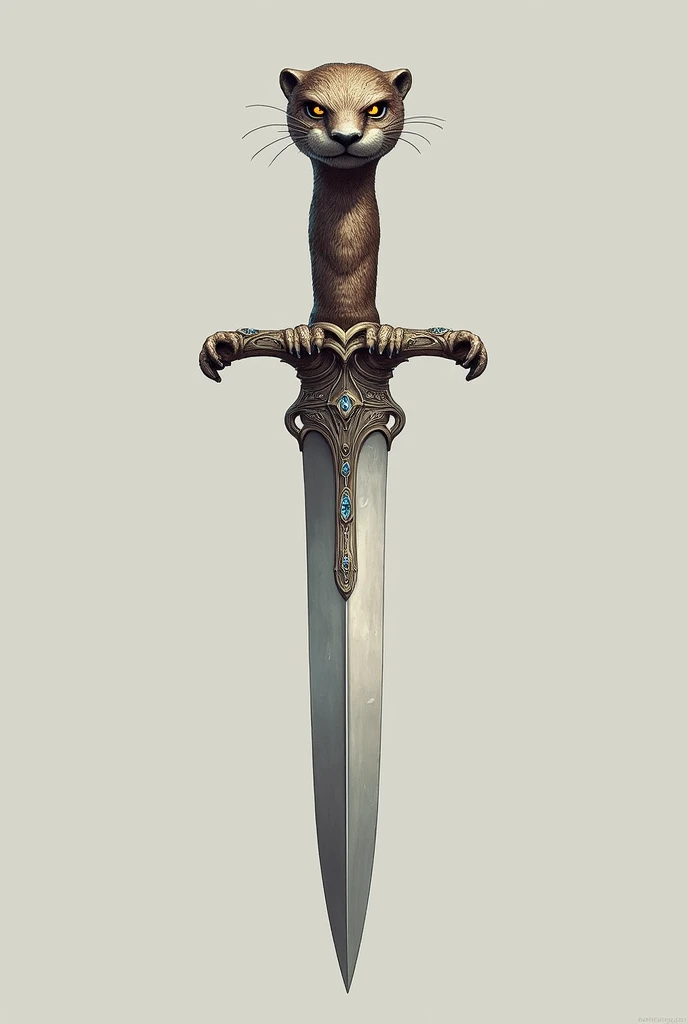 An otter hilt for a dagger.