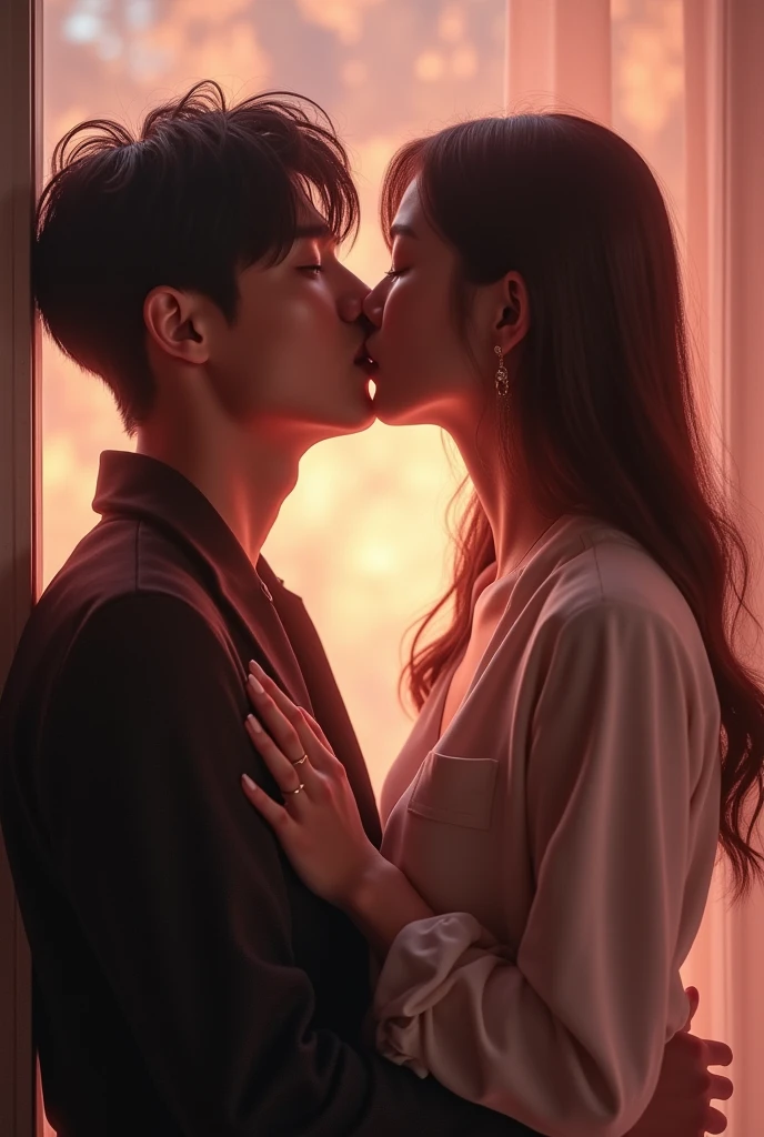 Taehyung and Jungkook from bts kissing
