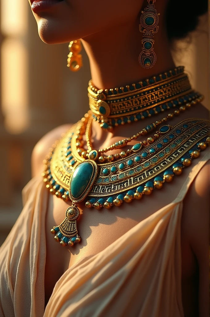 Make an Egyptian style jewelry 