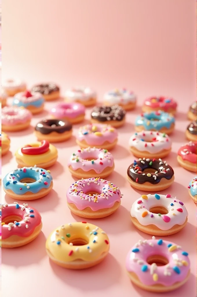 Mini decorated donuts