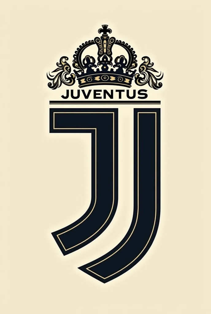 I want to create a shield with the letters SJT being the J of the Juventus soccer team, On the right side the letter s and on the left side the letter t , and a crown above the J