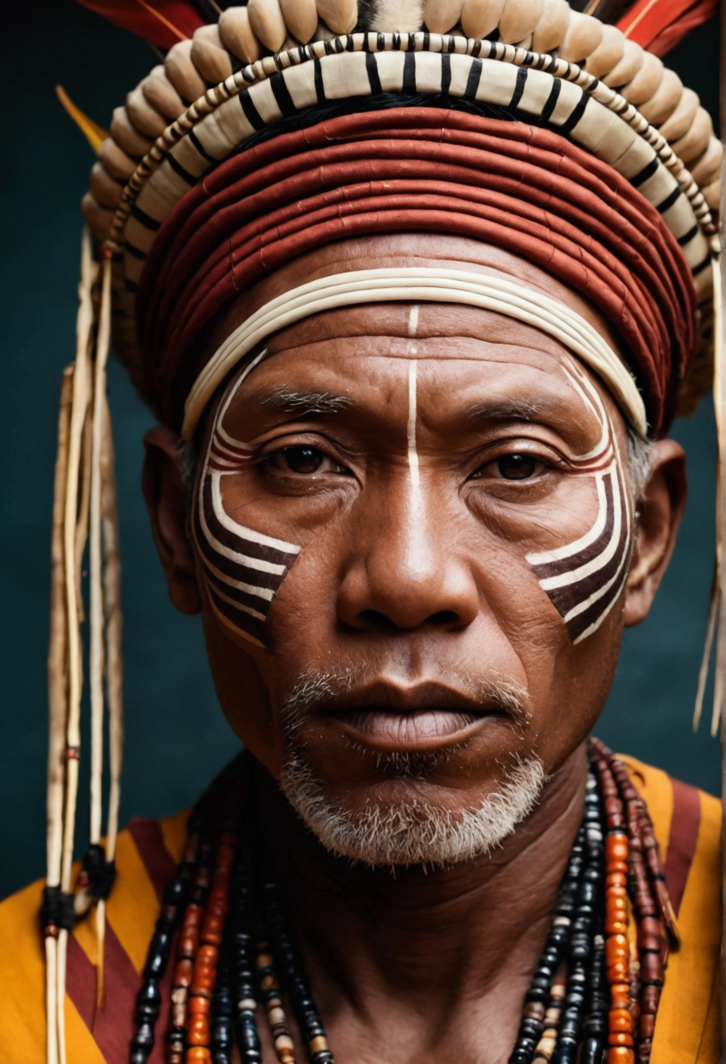 Create an image of a man of African descent , indigenous and japanese 