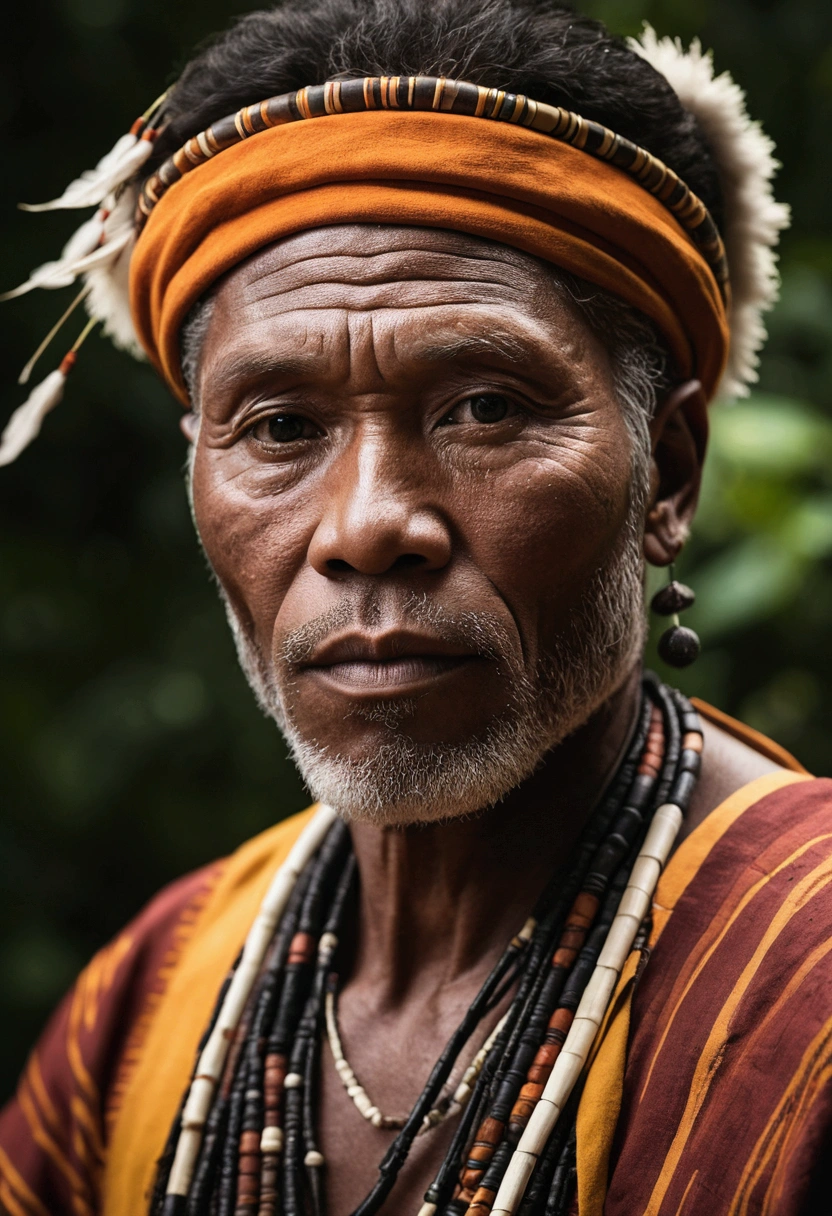 Create an image of a man of African descent , indigenous and japanese
