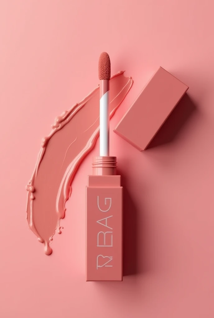 CREATE A BLUSH PACKAGING As if it were a liquid lipstick with a thick sponge applicator that does not have letters on the packaging