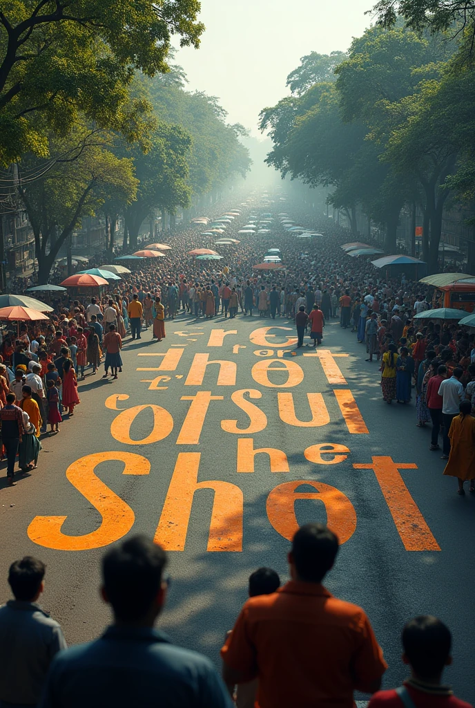 Text on road as all eyes on Dhaka.