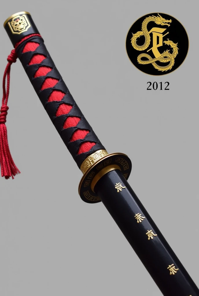 Katana Description:
The katana has an overall length of approximately 105 cm (41 inches) from the tip of the blade to the end of the handle.
Handle (wash):
The tsuka is about 30 cm (12 inches) long, wrapped in black leather with red diamond-shaped patterns interwoven.
At the end of the handle, there is a red tassel attached to a small golden cap with intricate engravings.
The fuchi (collar) and kashira (pommel) are decorated with gold accents and intricate designs, contributing to a sense of elegance and power.
The handle is ergonomic, providing a comfortable grip that feels natural in the hand.
guard (smoke):
The tsuba is circular, made of blackened steel, and decorated with a golden dragon coiled around the edge. The dragon's scales and claws are detailed, giving it a lifelike appearance.
The tsuba has a sturdy feel, balancing the blade perfectly, and is slightly thicker near the blade to enhance protection.
Blade (Ha):
The blade is 75 cm (29.5 inches) long, with a sleek, slightly curved design typical of a traditional katana.
The steel of the blade is polished to a mirror finish, with a prominent hamon (temper line) that glows faintly, indicating the blade’s superior craftsmanship.
Near the base of the blade, just above the tsuba, there is a small, subtle engraving of the kanji characters for "Reiko's Battle" (Spirit Blade), meaning "Blade of the Soul."
The blade tapers to a razor-sharp point, capable of cutting through the toughest materials with ease.
dial (on the Blade):
Just above the tsuba, embedded within the blade, there is a small circular dial with 12 numbers inscribed around it.
The dial is set on 11, which is highlighted with a skull symbol. This feature is unique to this katana, giving it a mystical aura.
Scabbard (me):
The saya is black lacquered with red accents and golden dragon designs running along its length, matching the dragon on the tsuba.
The mouth of the saya (koiguchi) is reinforced with gold plating, ensuring that the blade can be draw