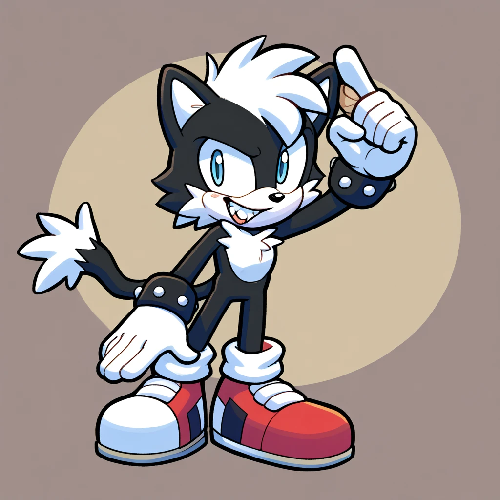 Name: Unfinished Harry
Appearance: he is a black cat that has one arm and one pupil in one of his eyes, and he has black fur and wearing red shoes with white stripe on them and that’s his appearance.
Personality: He is a smart Alec and he is sometimes a little pest of pestering and he is a happy and lovable guy.
Goals: Unfinished Harry’s goal is to find a ancient pencil to draw the rest of himself and be back to normal and full body.