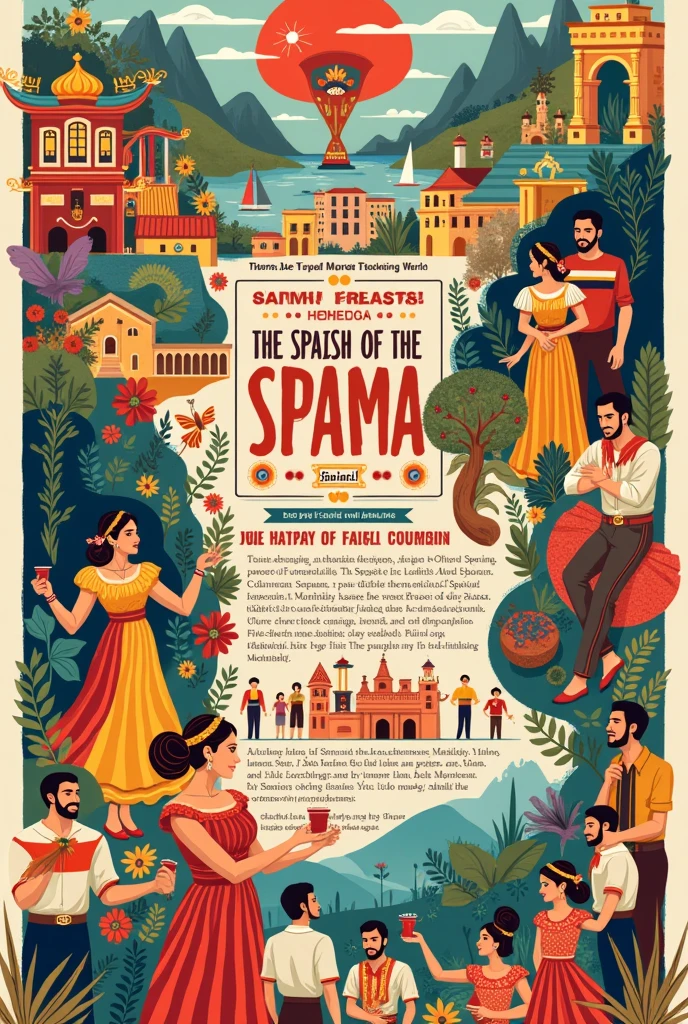 Make a poster on(trivia on Spain, Spanish speaking countries, the language Spanish itself) - big enough for a 15 marks