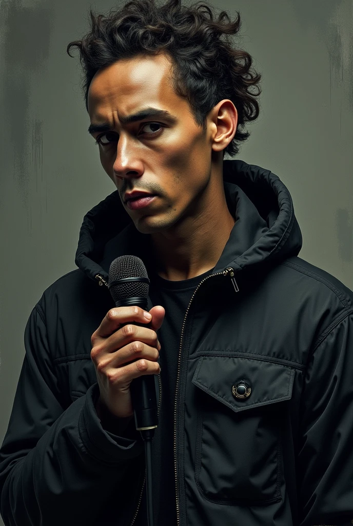 Canserbero with microphone