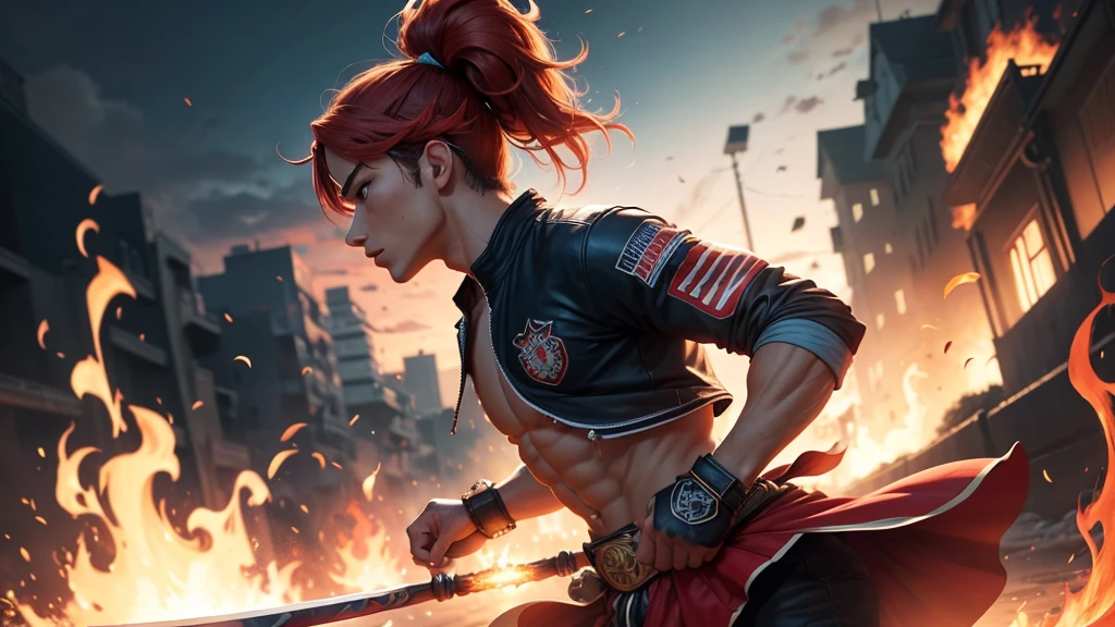 cheered up, cheered up chico, fire, espada de fire azul en su vaina, fire rojo, fire azul, bomber, rudo cheered up 8 k, fire!! whole body, manga wallpaper 4k, cheered up arte fondo de pantalla 8 k, fire detrás de él, héroe 2 d fanart artstation, cheered up arte arte fondo de pantalla 4k, cheered up arte wallpaper 4 k, cheered up wallaper, épico cheered up estilo cheered up, 4k cheered up fondo de pantalla, Anime Wallpaper, combat, Posture, Posture de combat, method, method de anime, combat, Japanese, anime, cheered up, method seria, method enojada, method animada, estilo cheered up, man, personaje man,