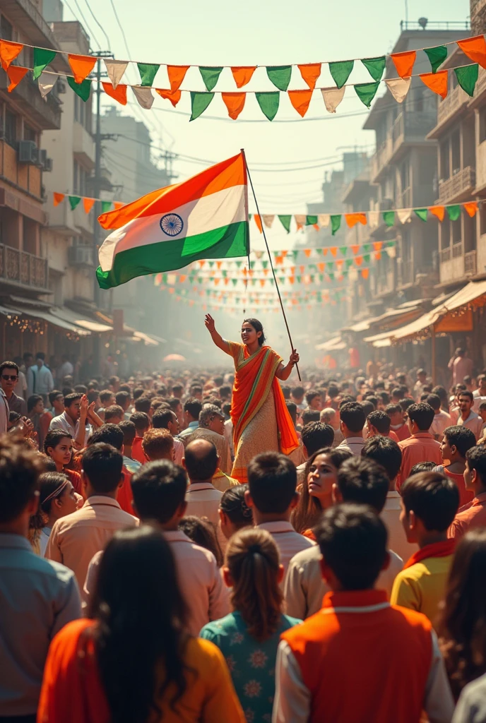 ভারতে লোকেরা ১৫ আগস্ট পালন করা হচ্ছে