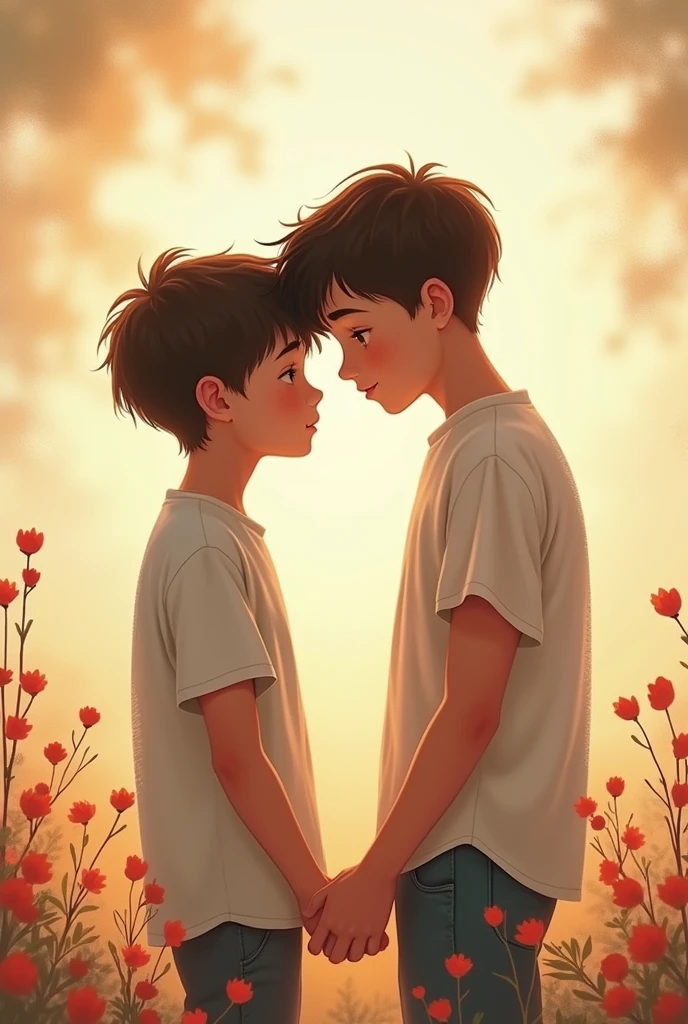 A cover for a story about a couple of two teenage boys