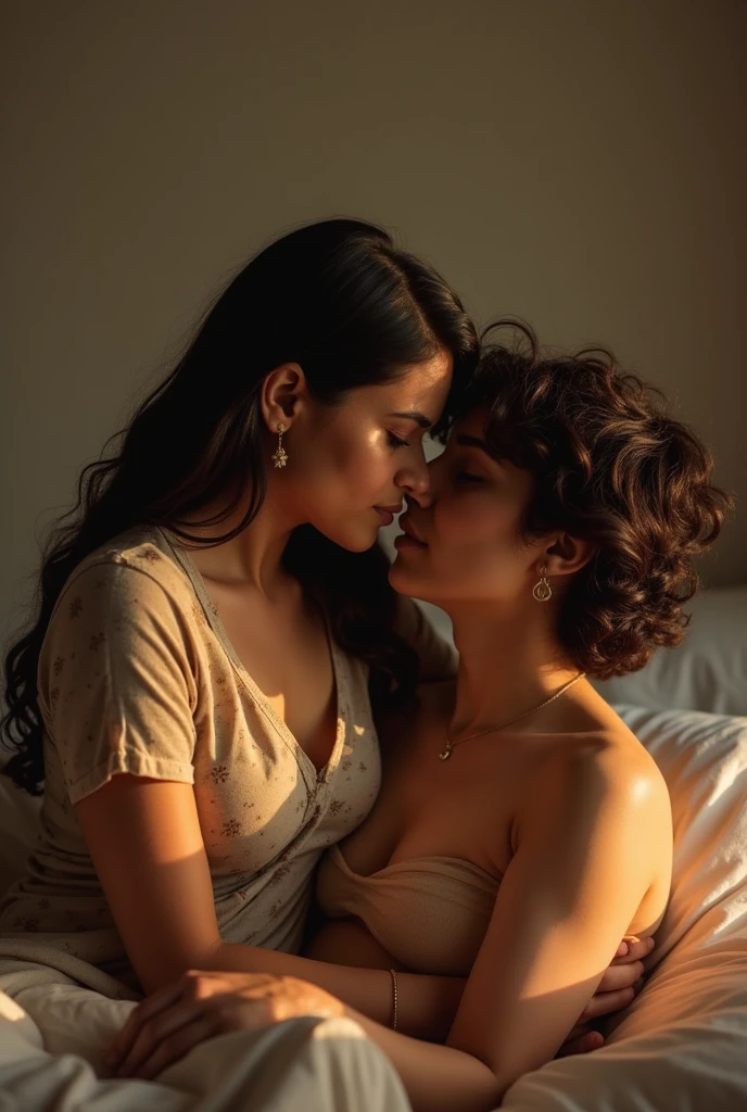 Imagine Indian mom and young teen age son having sex
 in absence of father 