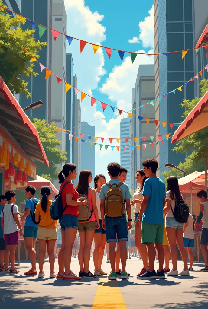 Circle of friends just cutting classes to attend festival in makati