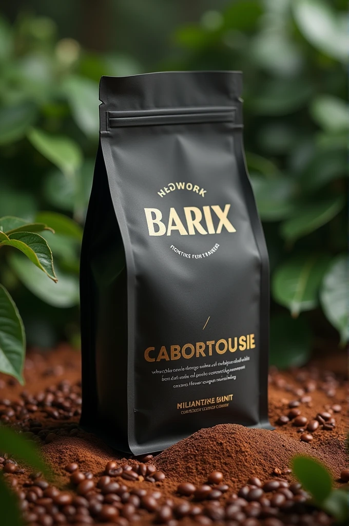I want a new and special packaging for Barix brand coffee powder