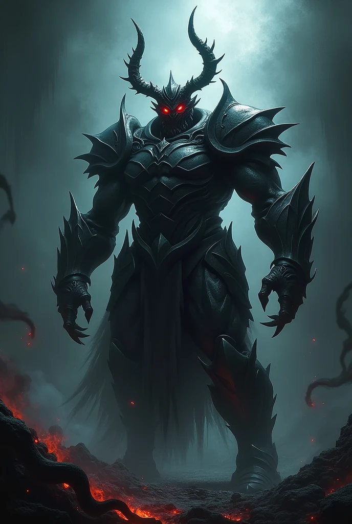 Demonic armor in the midst of darkness